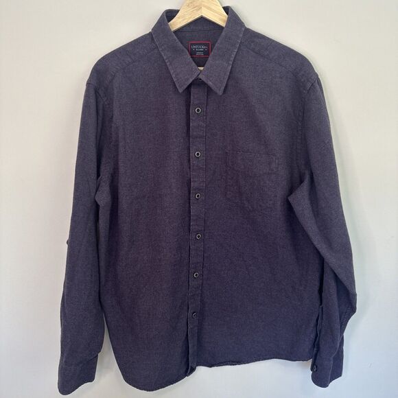 UNTUCKit Shirt Mens XL Purple Button Up Long Sleeves 100% Cotton Cozy Feel - Picture 1 of 8